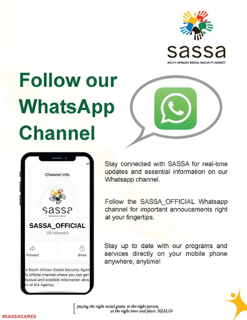 Official SASSA Communication Channels